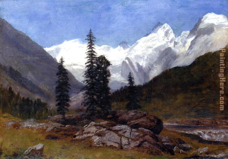 Rocky Mountain painting - Albert Bierstadt Rocky Mountain art painting